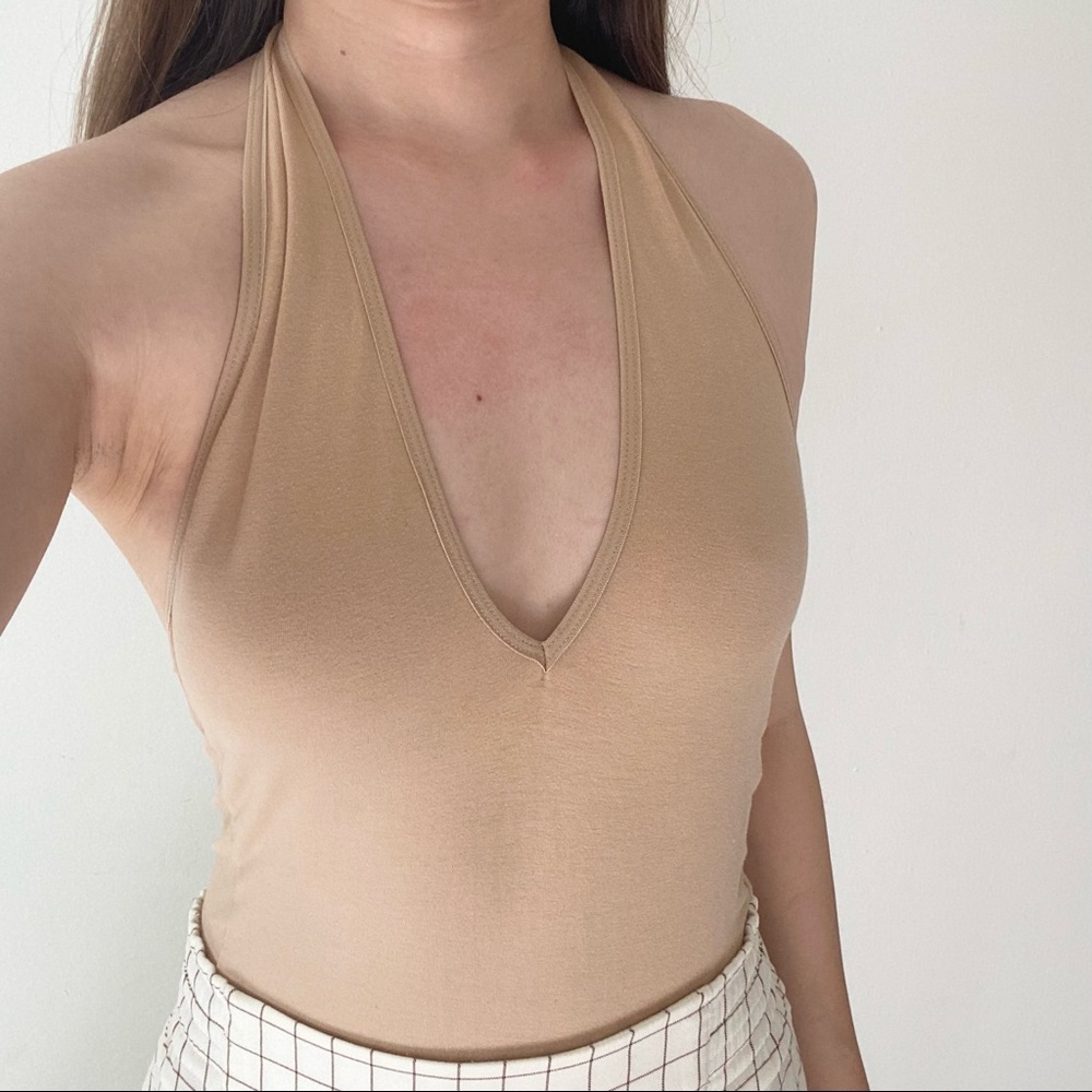 American Apparel Nude Bodysuit